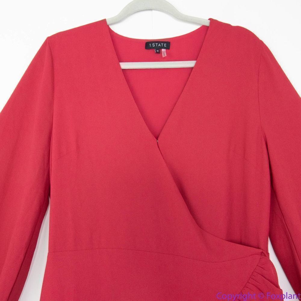 1. State Red Ruffle Mini Dress - Picture 3 of 16